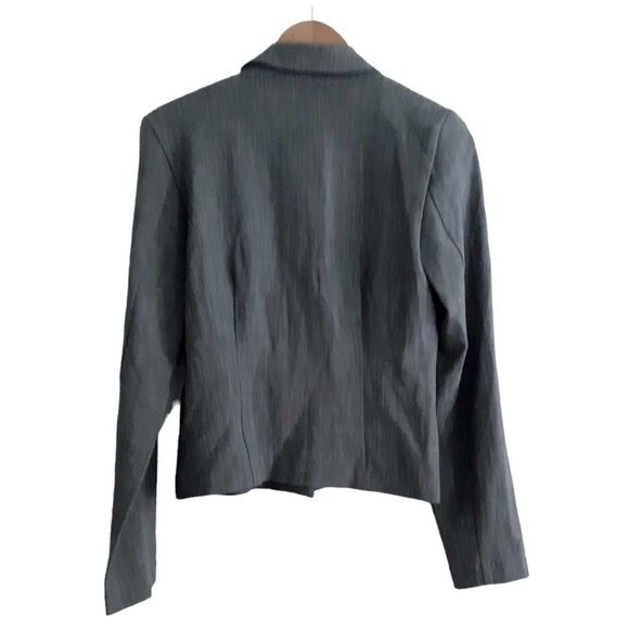 Rampage Gray  Lightly Padded Fitted Shoulder Women's Workwear Blazer Size 7 - Picture 4 of 13